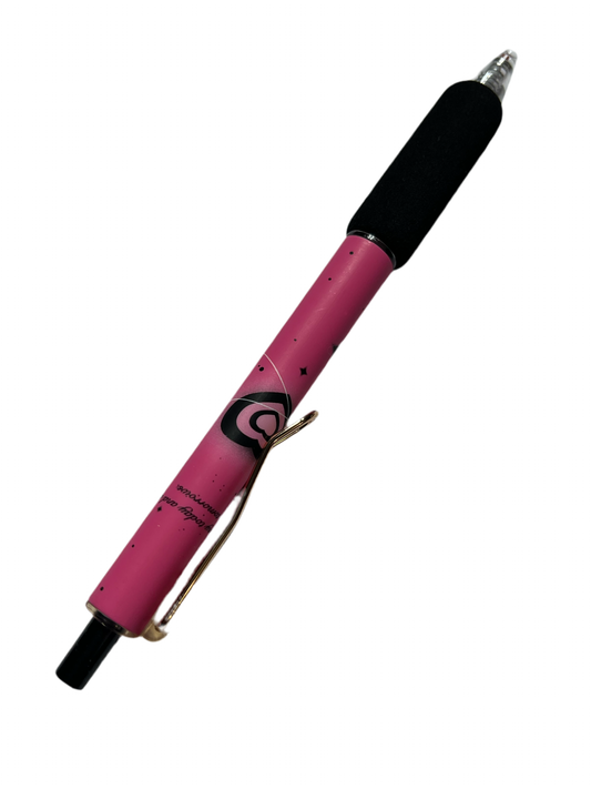 Pink gel pen black ink for writing 